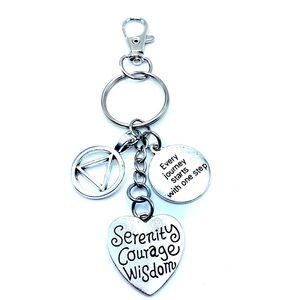 Sobriety Keychain Bag Charm